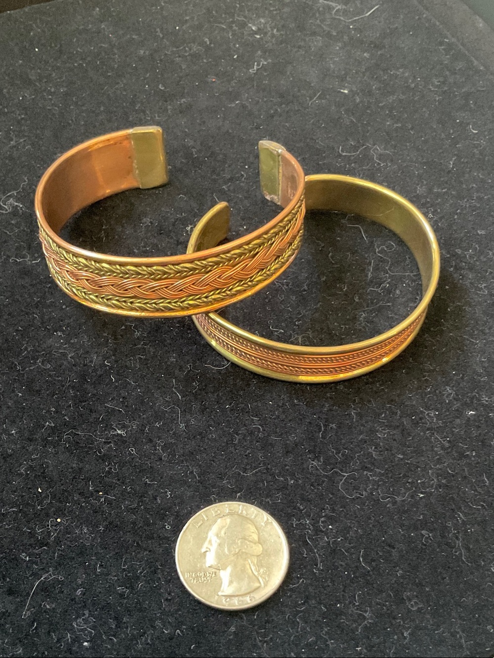 Copper and Brass Cuff Bracelets